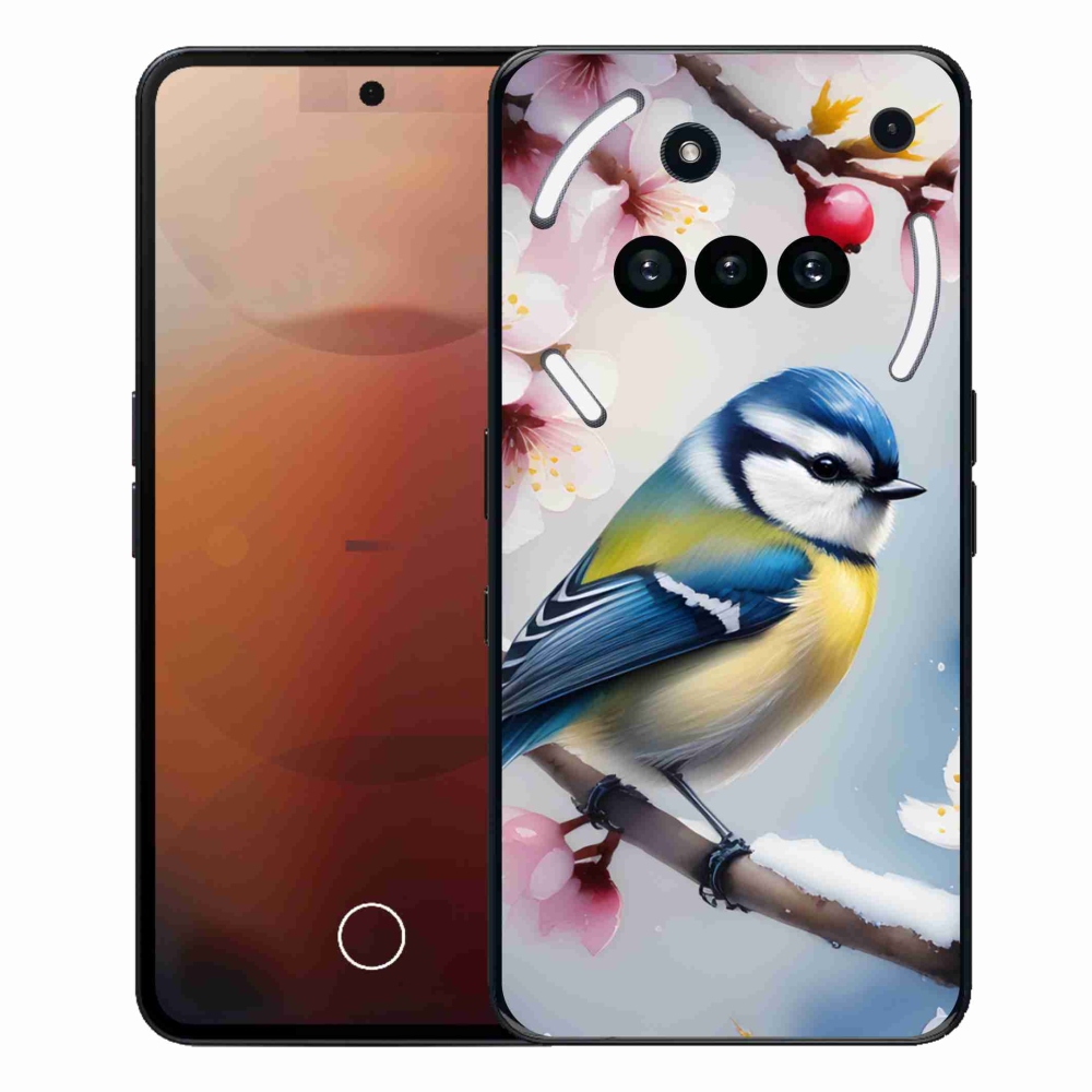 Gelový kryt mmCase na Nothing Phone (3a) - sýkorka