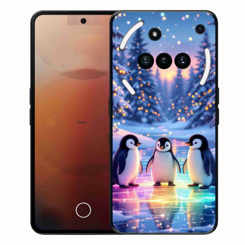 Gelový kryt mmCase na Nothing Phone (3a) - tučnáci