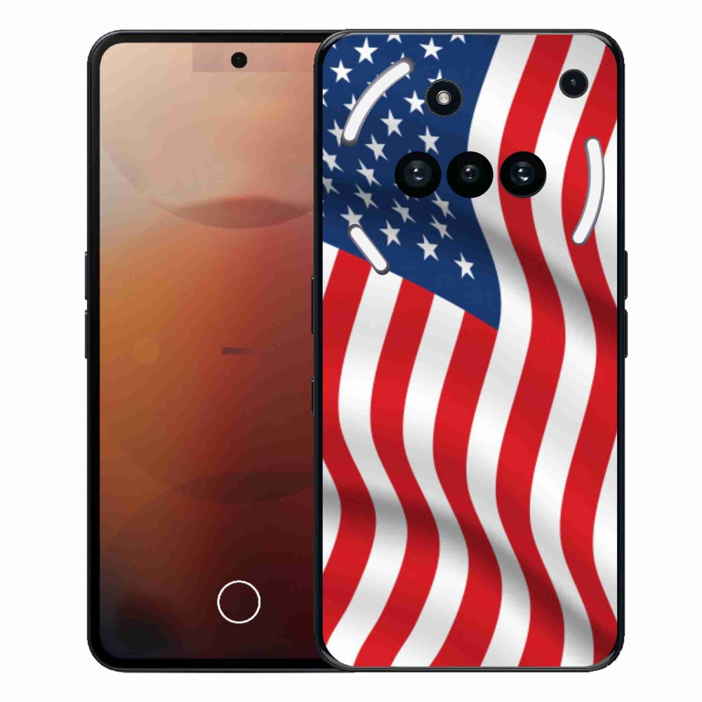 Gelový kryt mmCase na Nothing Phone (3a) - USA vlajka