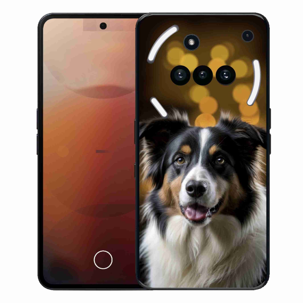 Gelový kryt mmCase na Nothing Phone (3a) - usměvavý australský ovčák