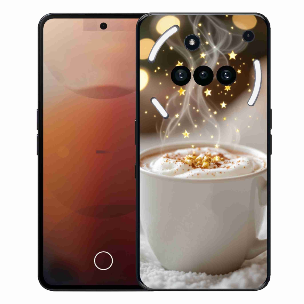 Gelový kryt mmCase na Nothing Phone (3a) - vánoční horký nápoj