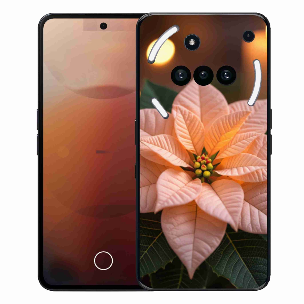 Gelový kryt mmCase na Nothing Phone (3a) - vánoční hvězda