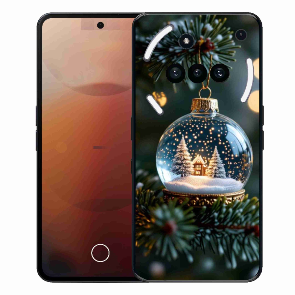 Gelový kryt mmCase na Nothing Phone (3a) - vánoční koule 2
