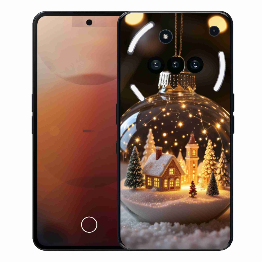 Gelový kryt mmCase na Nothing Phone (3a) - vánoční koule 3