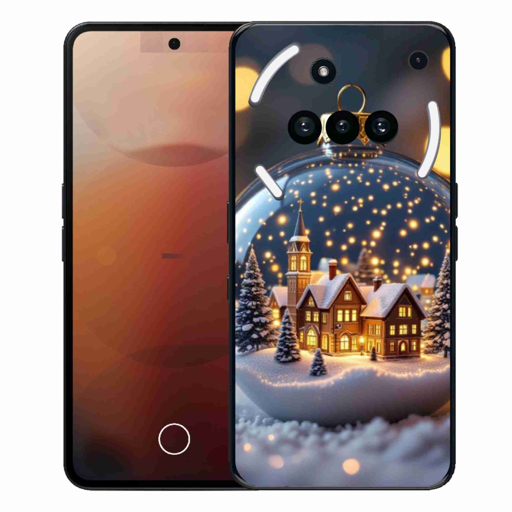 Gelový kryt mmCase na Nothing Phone (3a) - vánoční koule 4