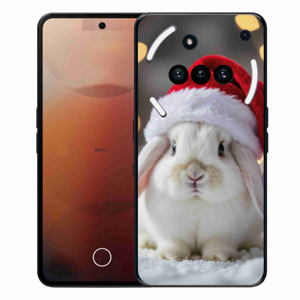 Gelový kryt mmCase na Nothing Phone (3a) - vánoční králík