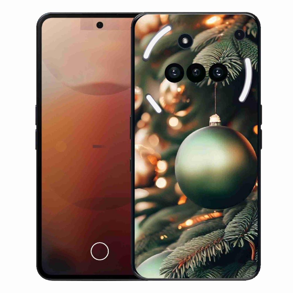 Gelový kryt mmCase na Nothing Phone (3a) - vánoční ozdoby 1