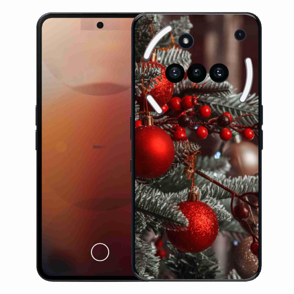 Gelový kryt mmCase na Nothing Phone (3a) - vánoční ozdoby 2