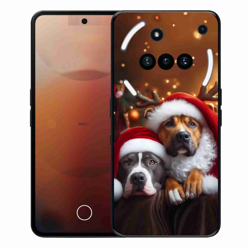 Gelový kryt mmCase na Nothing Phone (3a) - vánoční psi