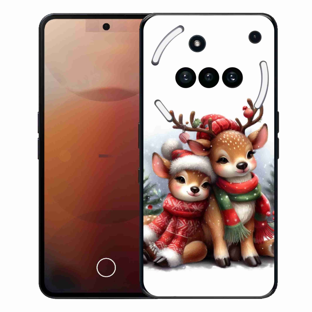 Gelový kryt mmCase na Nothing Phone (3a) - vánoční sobi