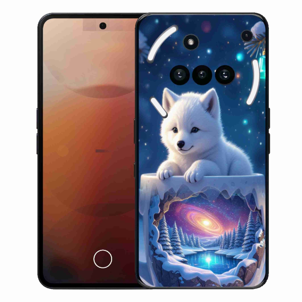 Gelový kryt mmCase na Nothing Phone (3a) - vánoční štěně