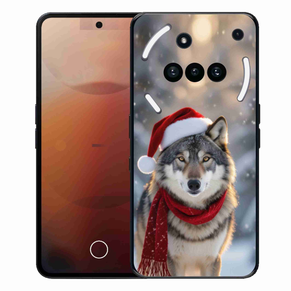 Gelový kryt mmCase na Nothing Phone (3a) - vánoční vlk