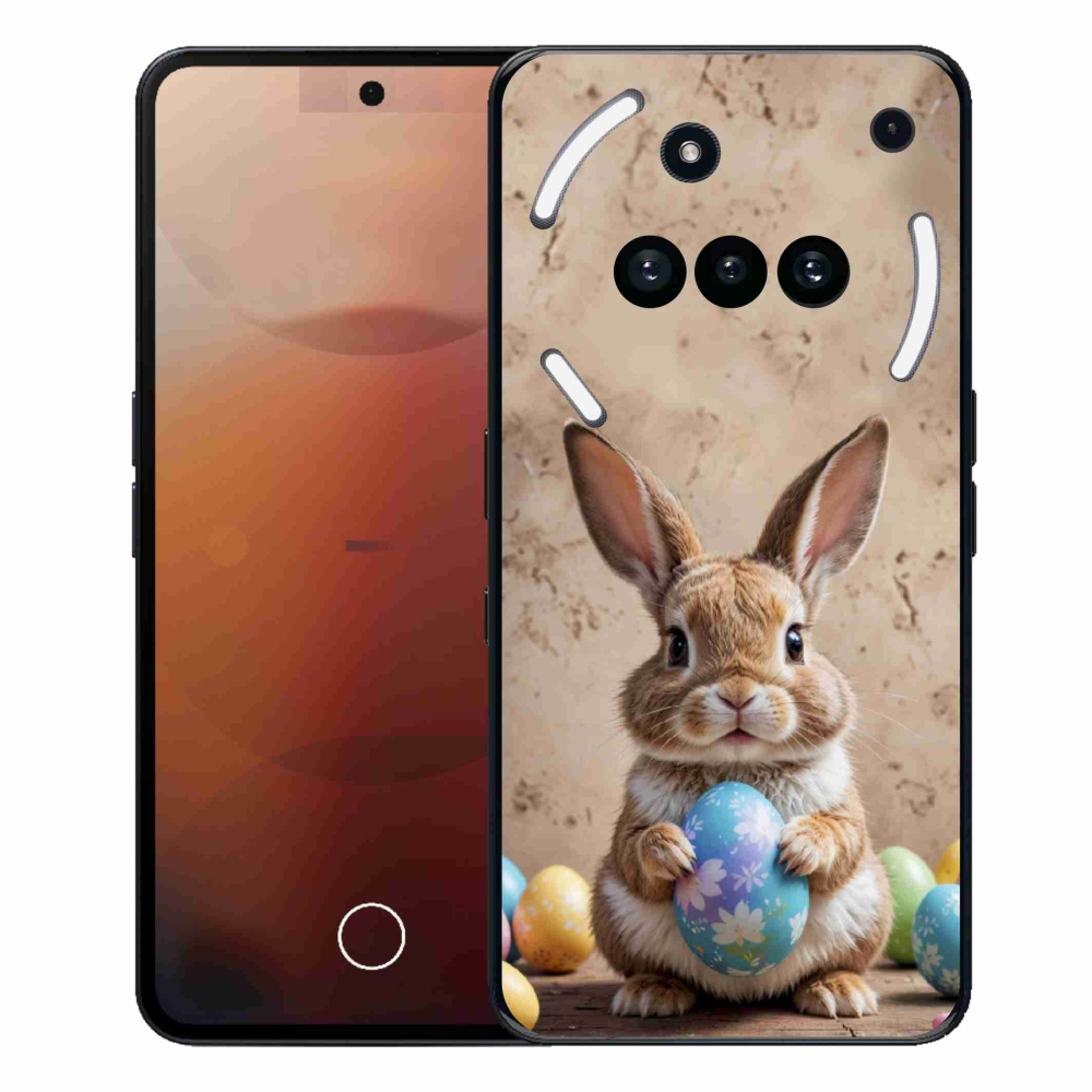 Gelový kryt mmCase na Nothing Phone (3a) - velikonoční králíček