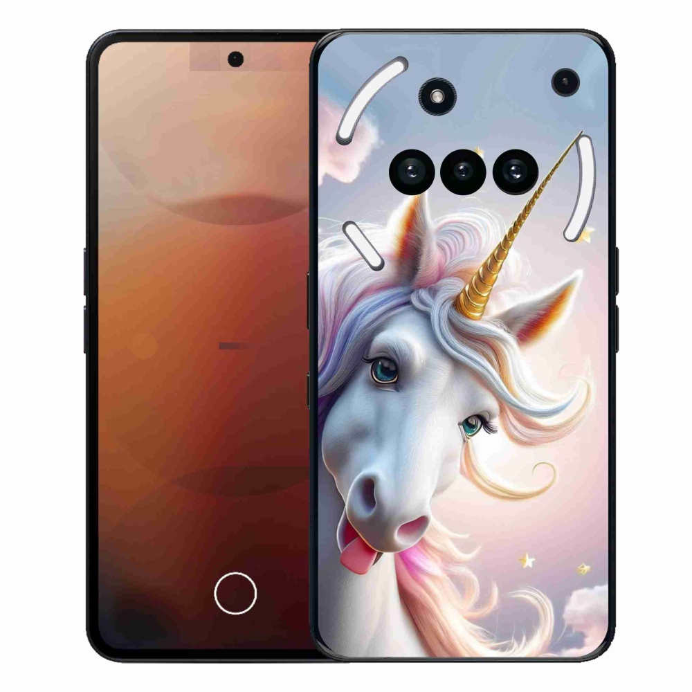 Gelový kryt mmCase na Nothing Phone (3a) - veselý jednorožec