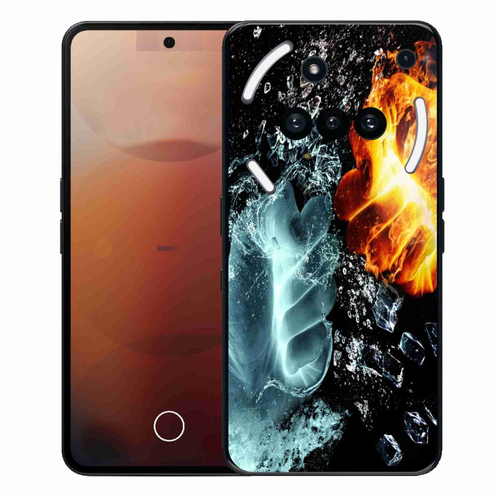 Gelový kryt mmCase na Nothing Phone (3a) - voda a oheň