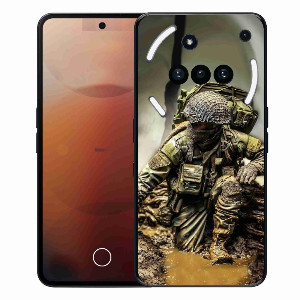 Gelový kryt mmCase na Nothing Phone (3a) - voják
