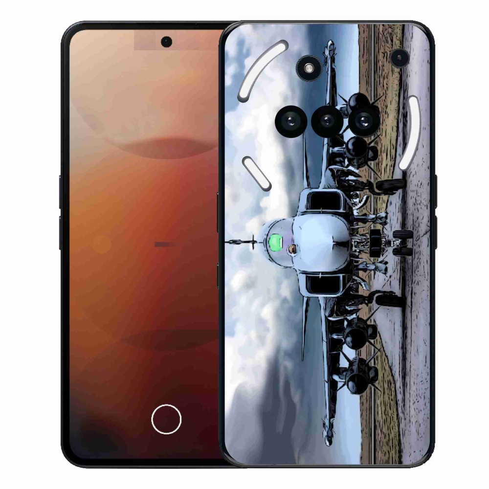 Gelový kryt mmCase na Nothing Phone (3a) - vojenské letadlo