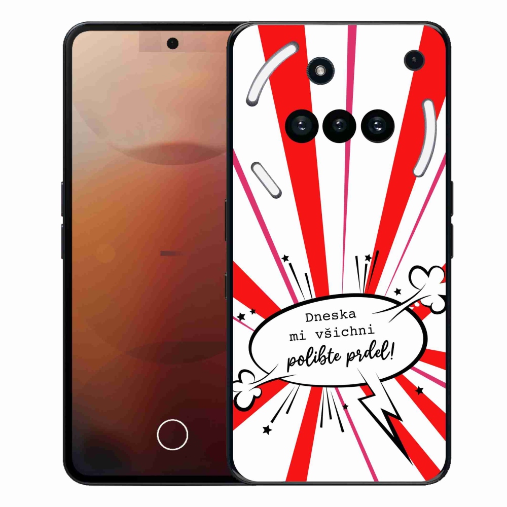 Gelový kryt mmCase na Nothing Phone (3a) - vtipný text 15 bílé pozadí