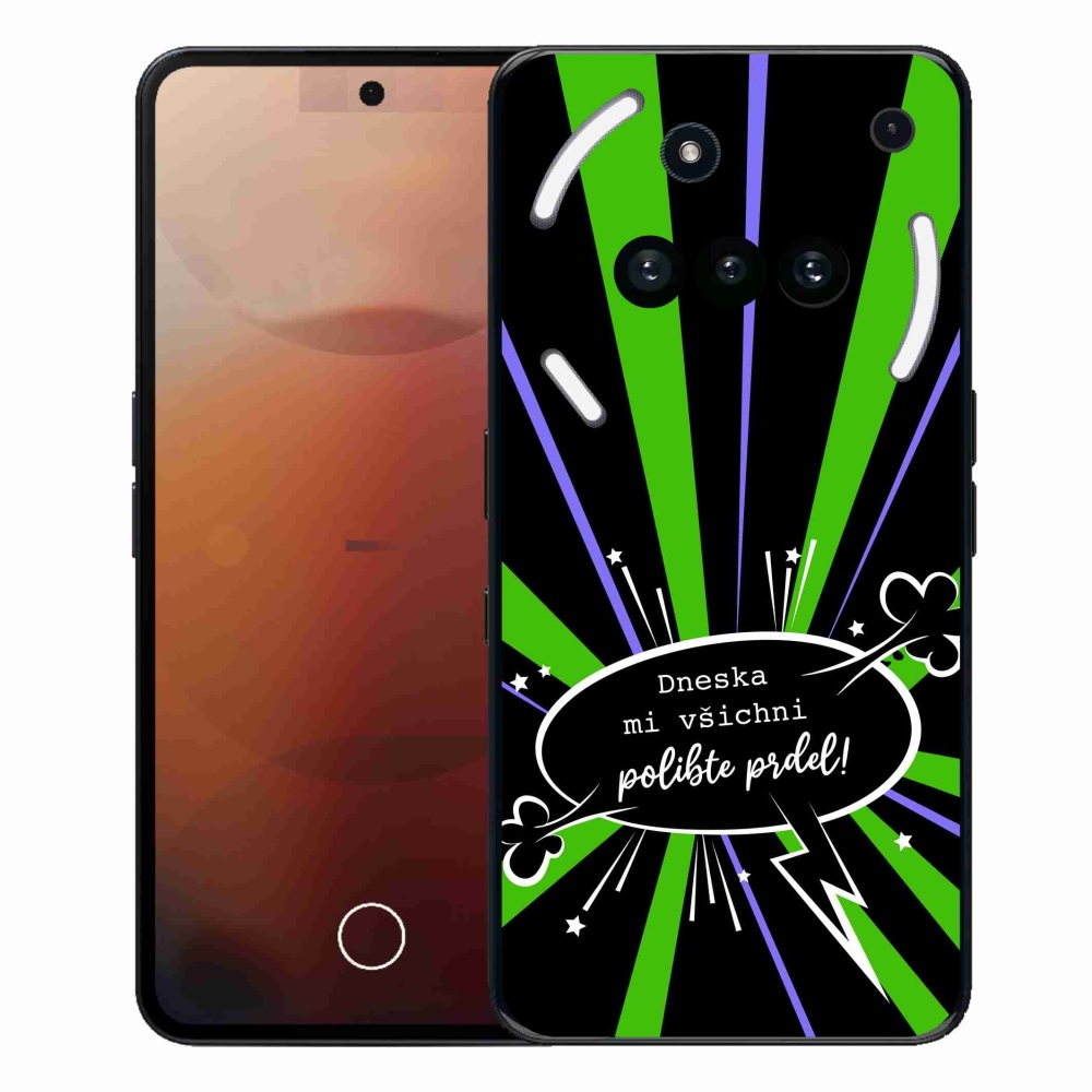 Gelový kryt mmCase na Nothing Phone (3a) - vtipný text 15 černé pozadí