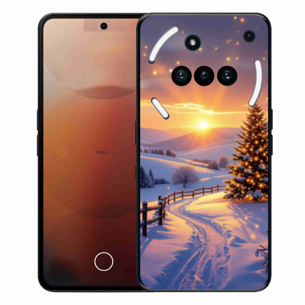 Gelový kryt mmCase na Nothing Phone (3a) - zimní krajina