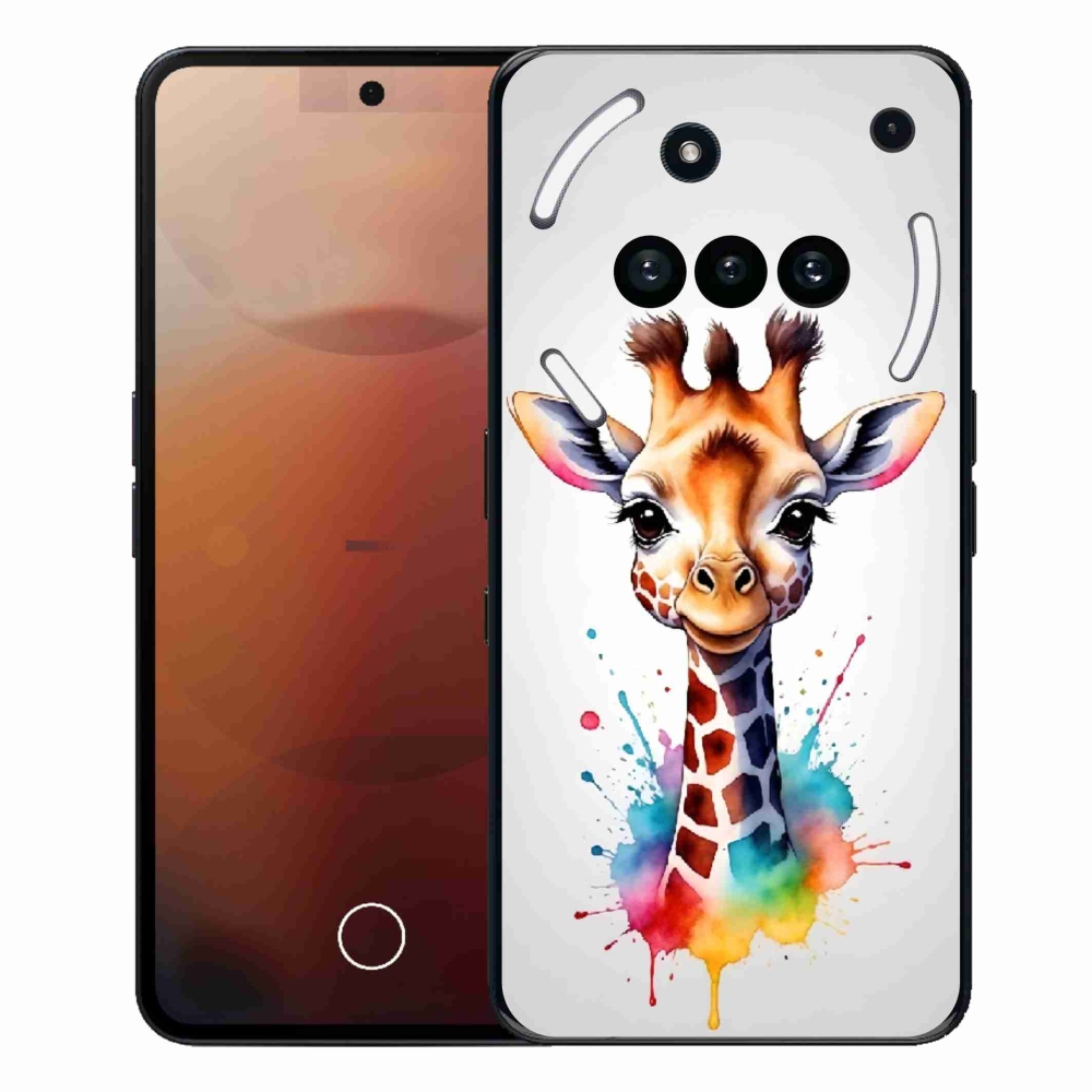 Gelový kryt mmCase na Nothing Phone (3a) - žirafa 1