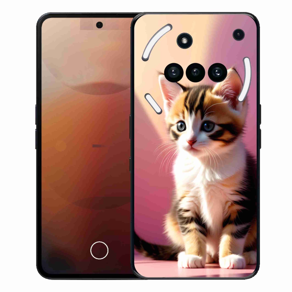 Gelový kryt mmCase na Nothing Phone (3a) - zvědavé kotě 2