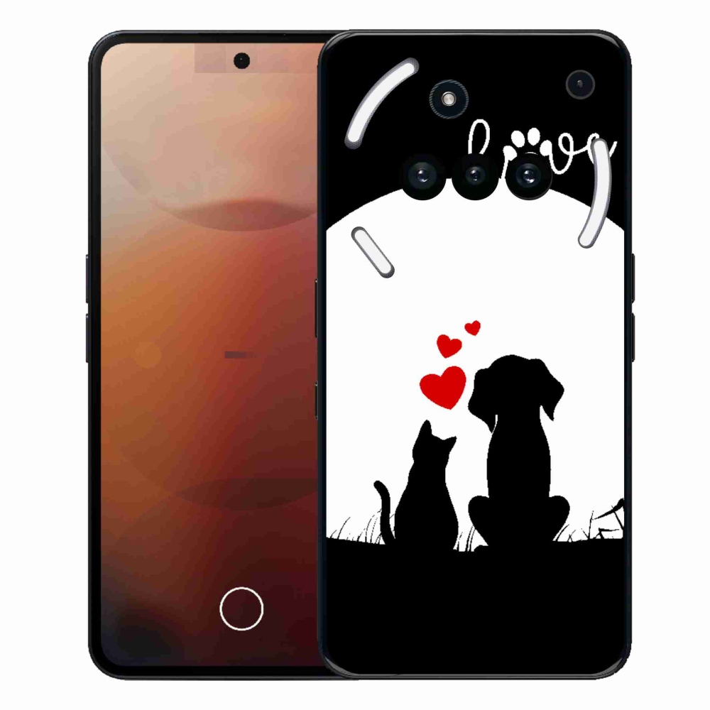Gelový kryt mmCase na Nothing Phone (3a) - zvířecí láska