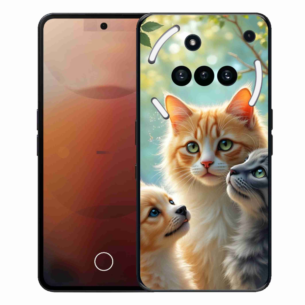 Gelový kryt mmCase na Nothing Phone (3a) - zvířecí přátelství 2