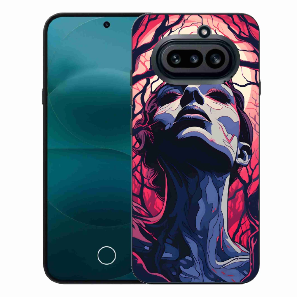 Gelový kryt mmCase na Nothing Phone (4a) - abstraktní obličej
