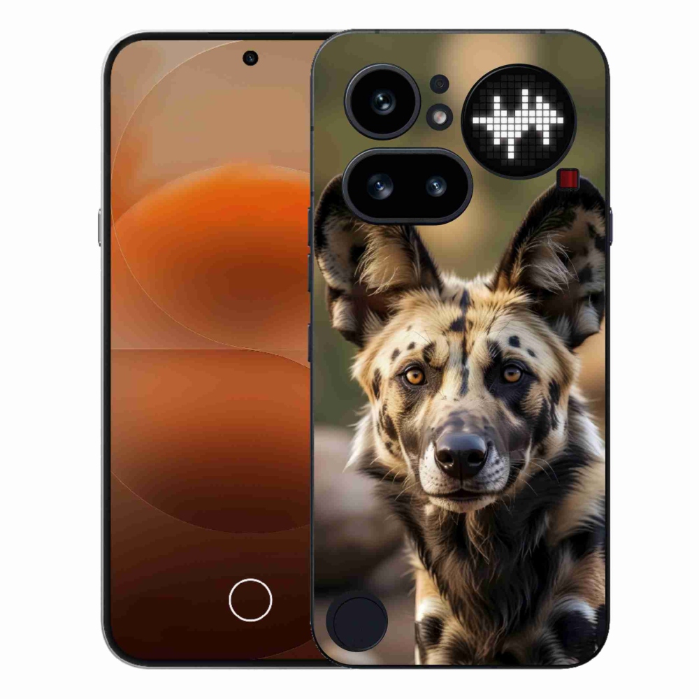 Gelový kryt mmCase na Nothing Phone (4a) - africký divoký pes