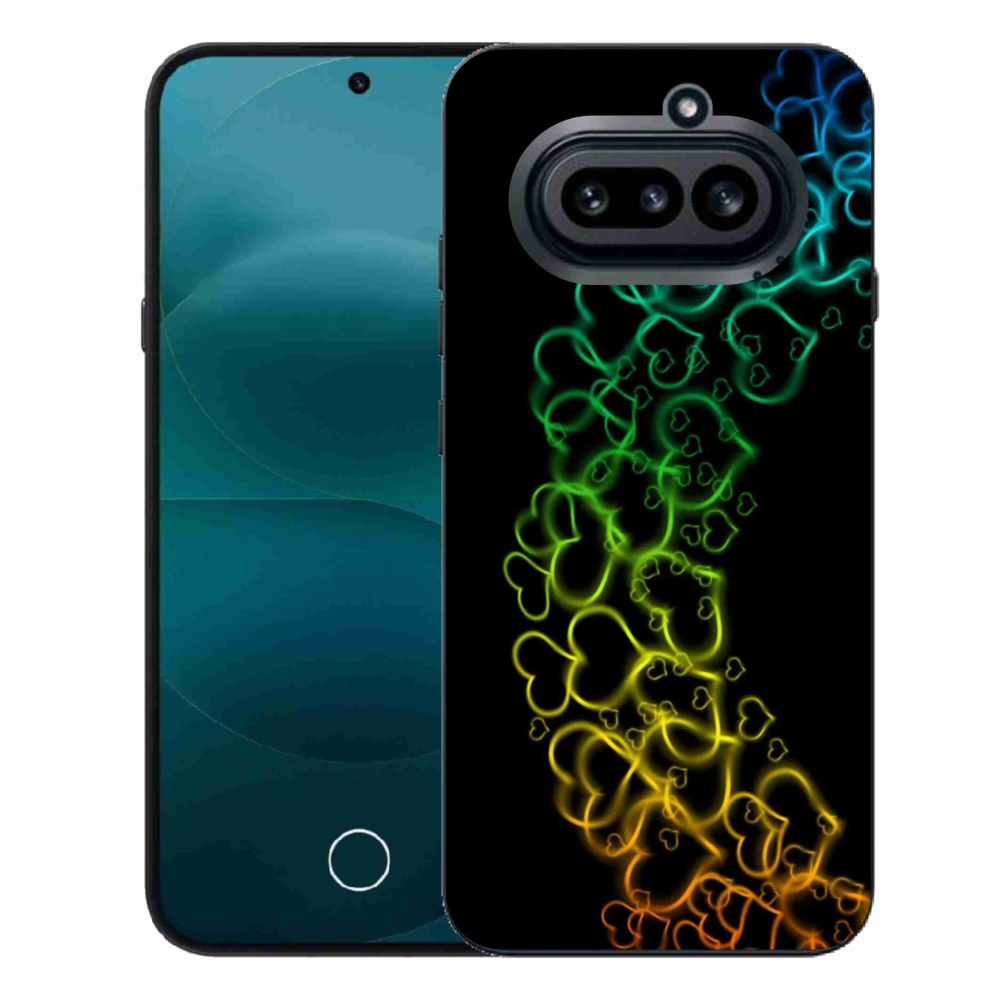 Gelový kryt mmCase na Nothing Phone (4a) - barevná srdíčka