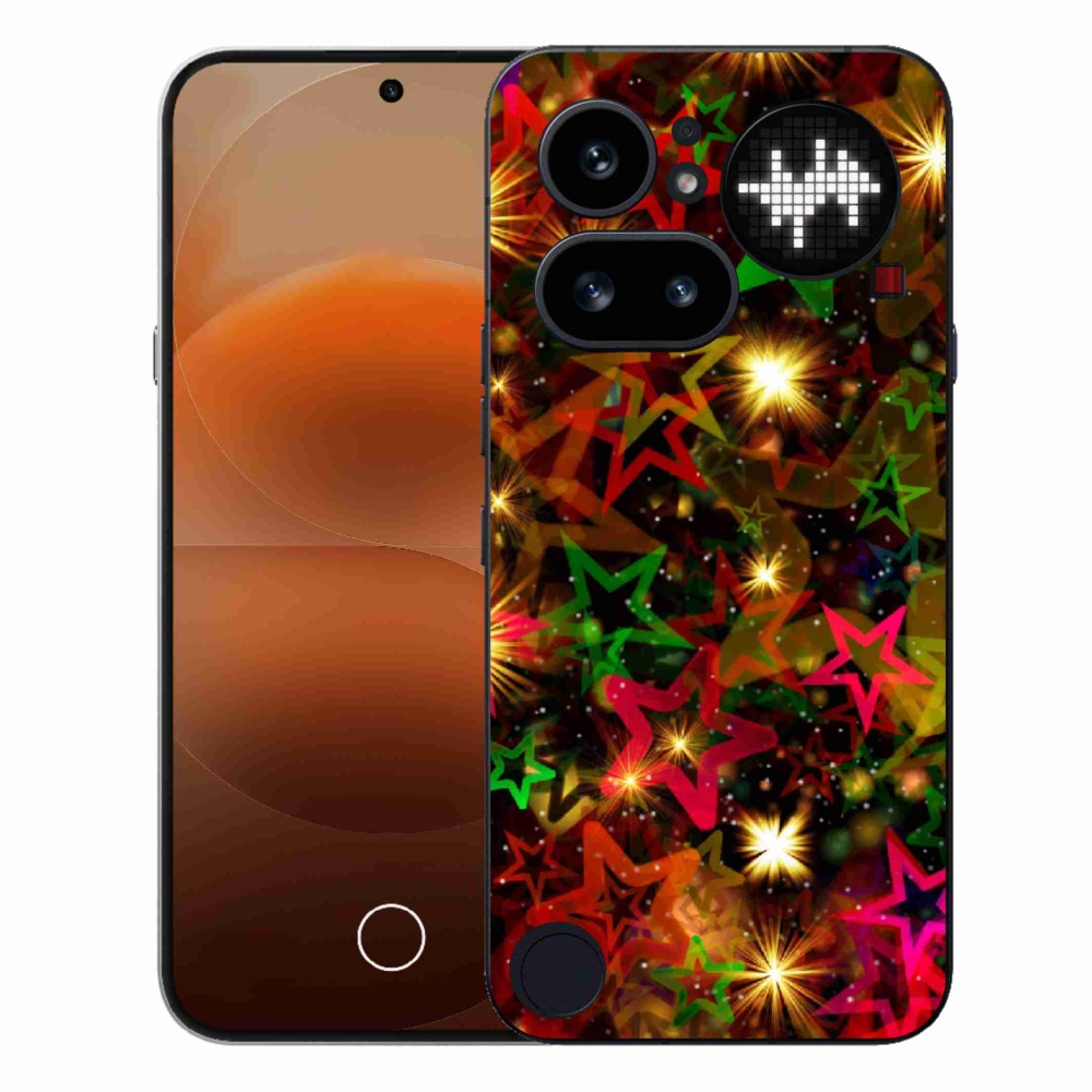Gelový kryt mmCase na Nothing Phone (4a) - barevné hvězdičky