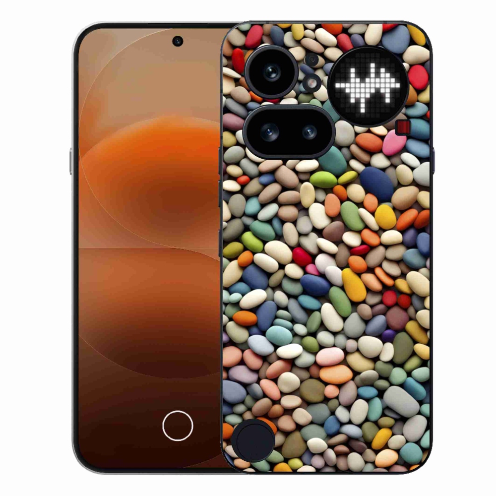 Gelový kryt mmCase na Nothing Phone (4a) - barevné kamínky 2