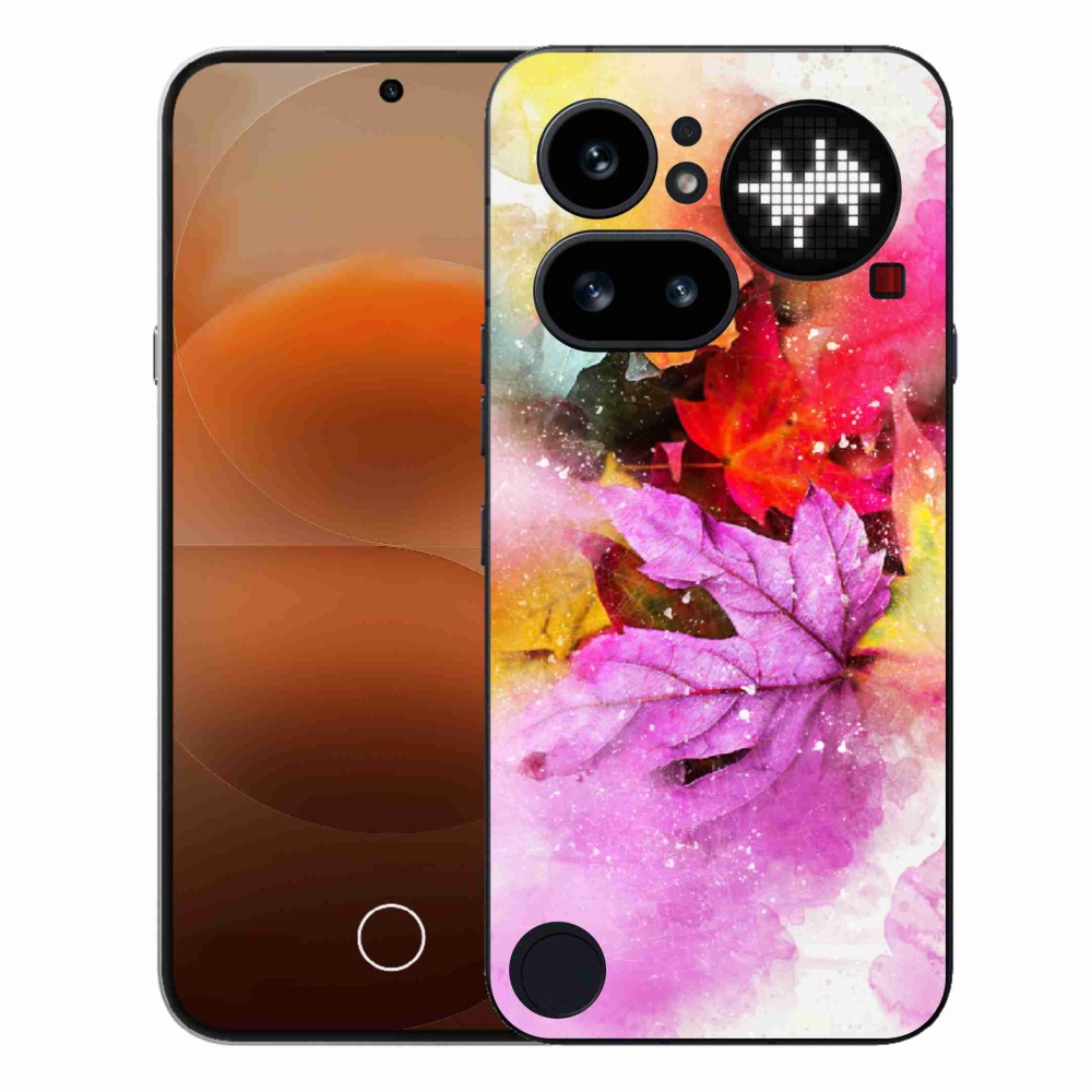 Gelový kryt mmCase na Nothing Phone (4a) - barevné listy