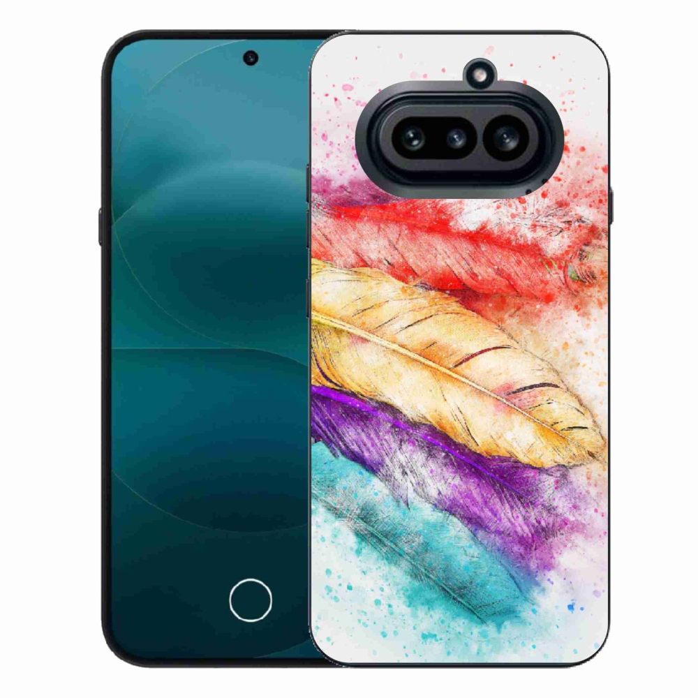 Gelový kryt mmCase na Nothing Phone (4a) - barevné peří