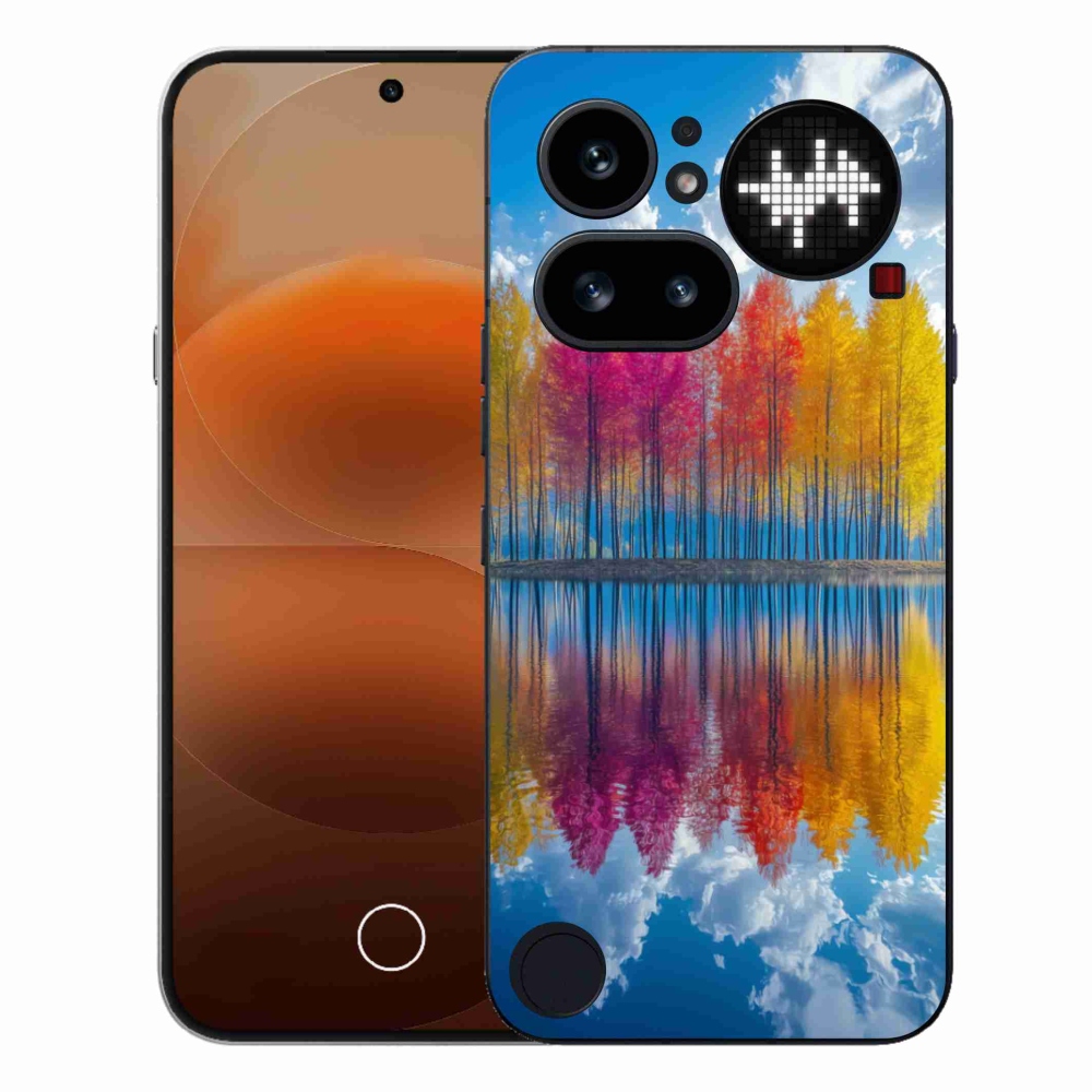 Gelový kryt mmCase na Nothing Phone (4a) - barevné stromy