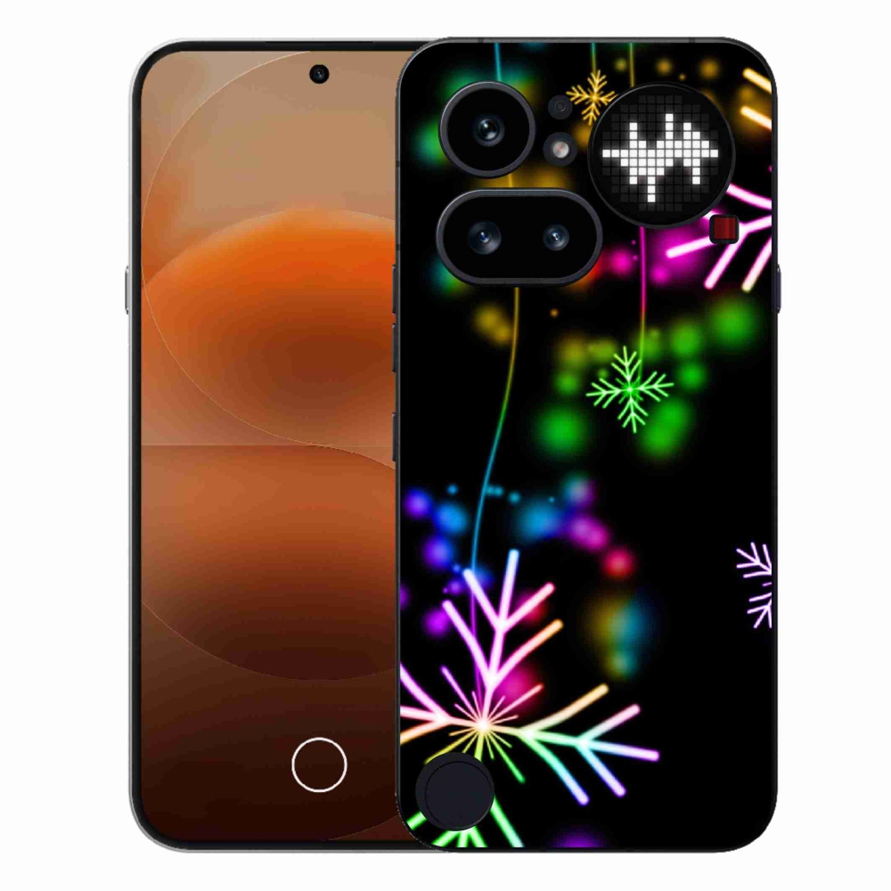 Gelový kryt mmCase na Nothing Phone (4a) - barevné vločky