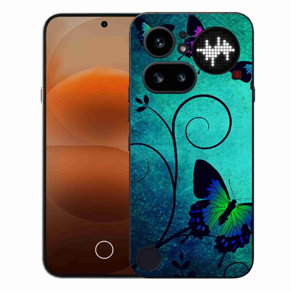 Gelový kryt mmCase na Nothing Phone (4a) - barevní motýli