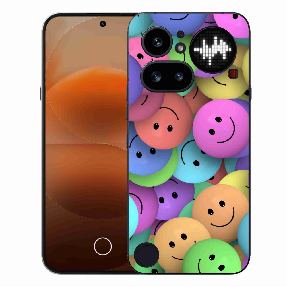Gelový kryt mmCase na Nothing Phone (4a) - barevní smajlíci