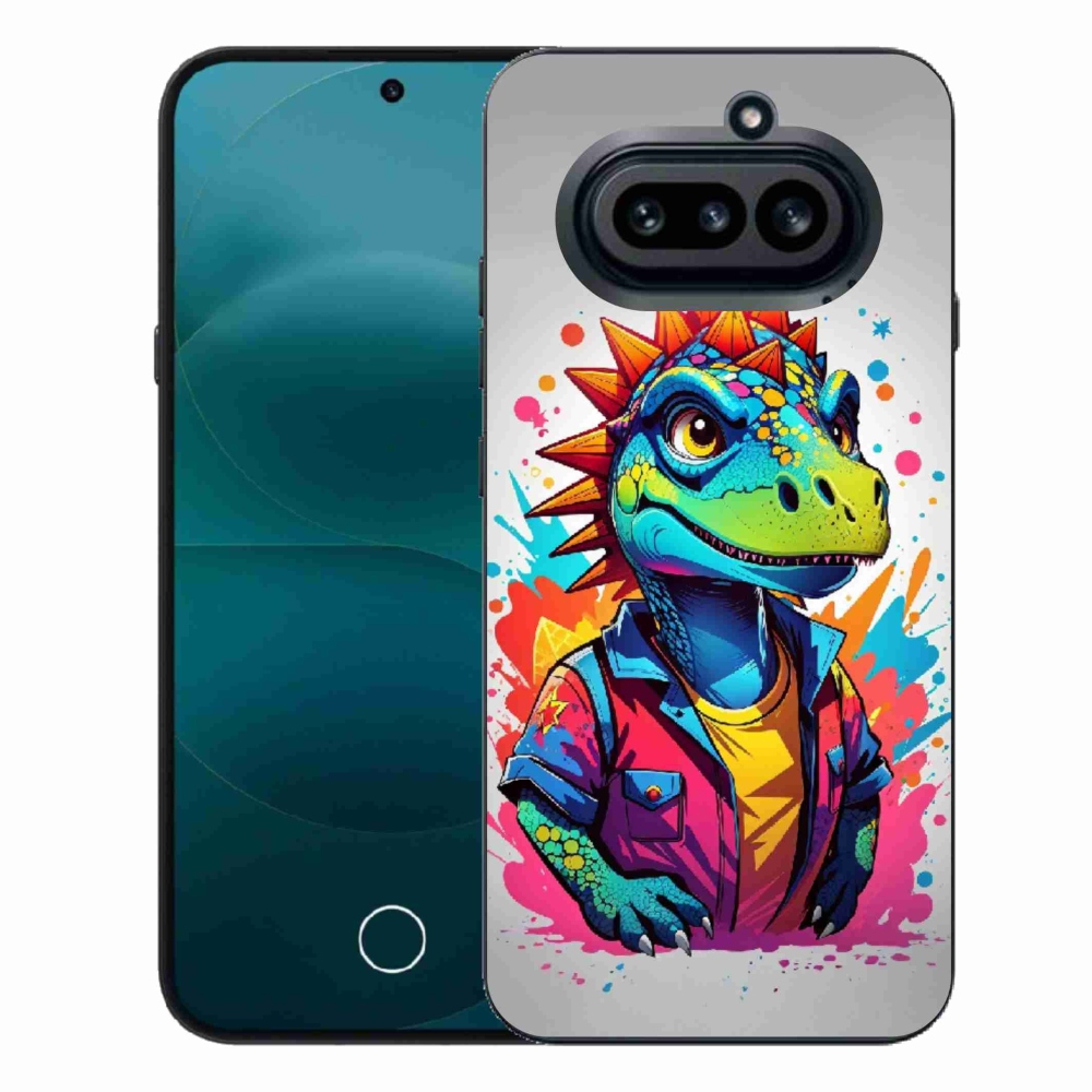 Gelový kryt mmCase na Nothing Phone (4a) - barevný dinosaurus