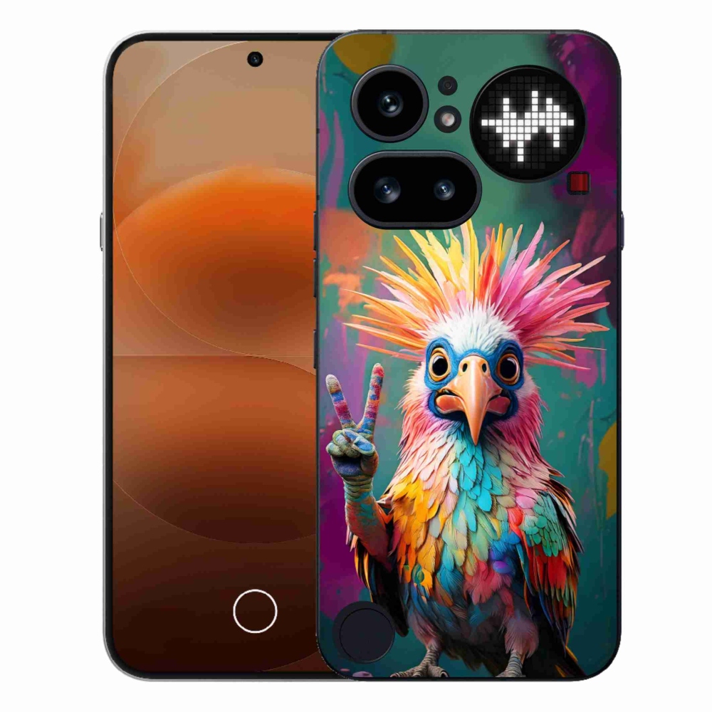 Gelový kryt mmCase na Nothing Phone (4a) - barevný rebel