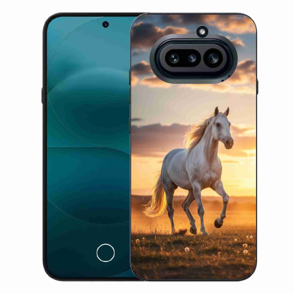Gelový kryt mmCase na Nothing Phone (4a) - běžící bílý kůň 2