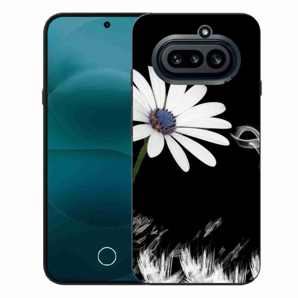 Gelový kryt mmCase na Nothing Phone (4a) - bílá květina