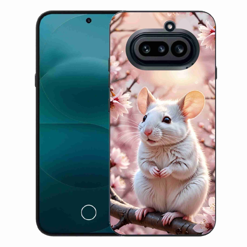 Gelový kryt mmCase na Nothing Phone (4a) - bílá myš na větvi