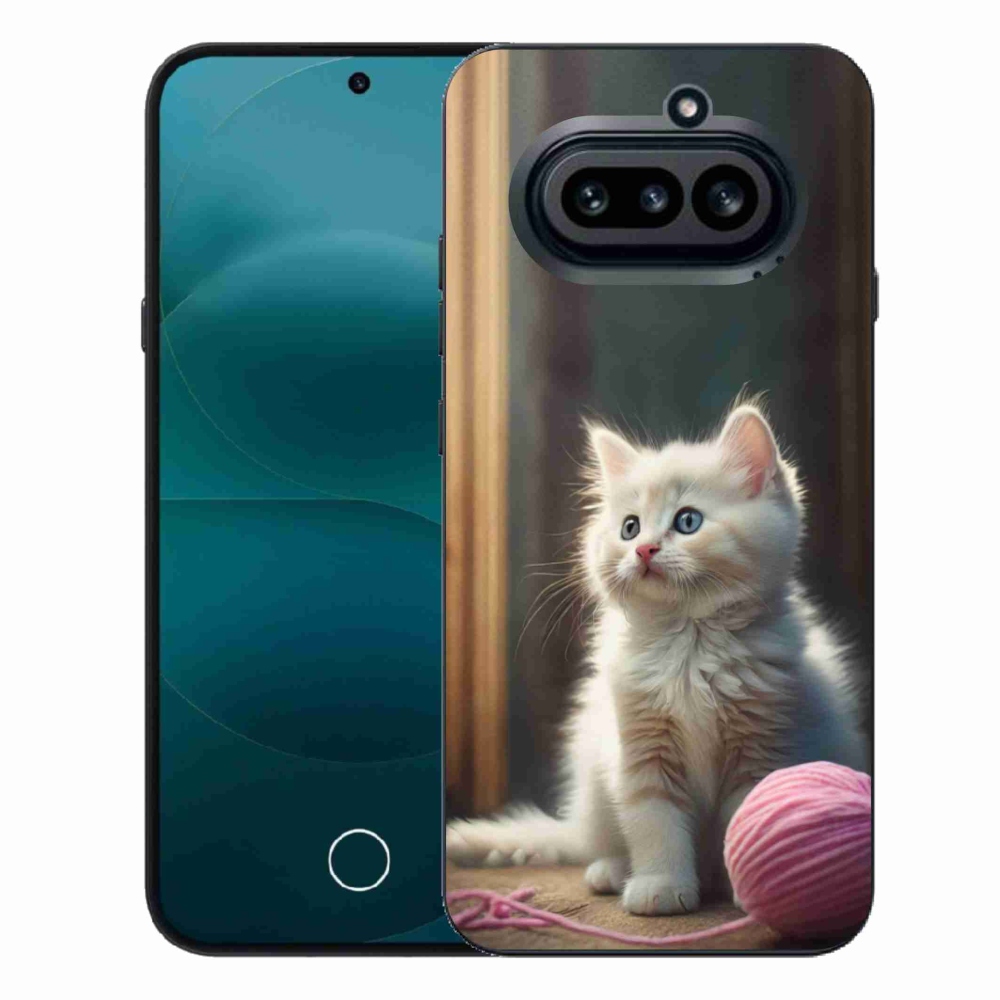 Gelový kryt mmCase na Nothing Phone (4a) - bílé kotě 2