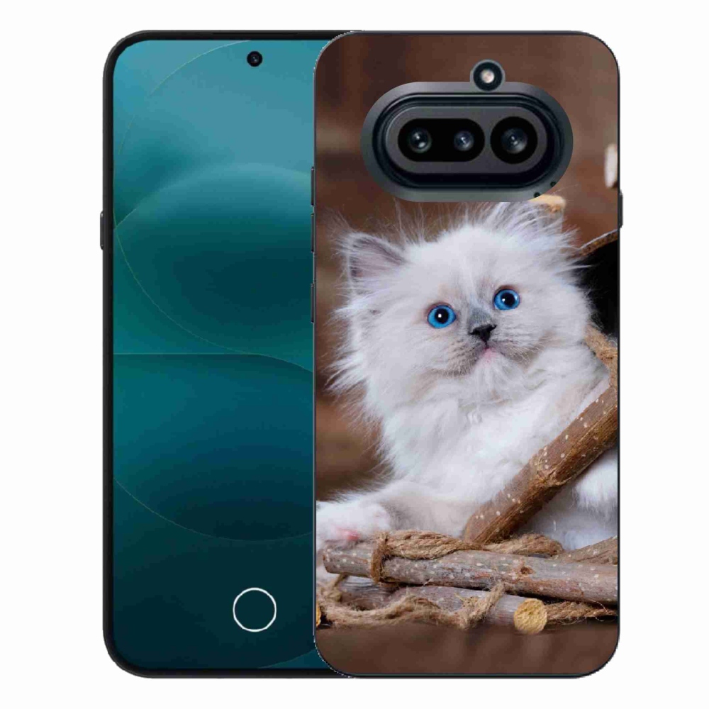 Gelový kryt mmCase na Nothing Phone (4a) - bílé kotě