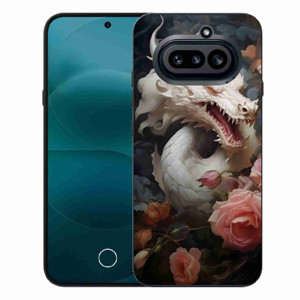 Gelový kryt mmCase na Nothing Phone (4a) - bílý drak