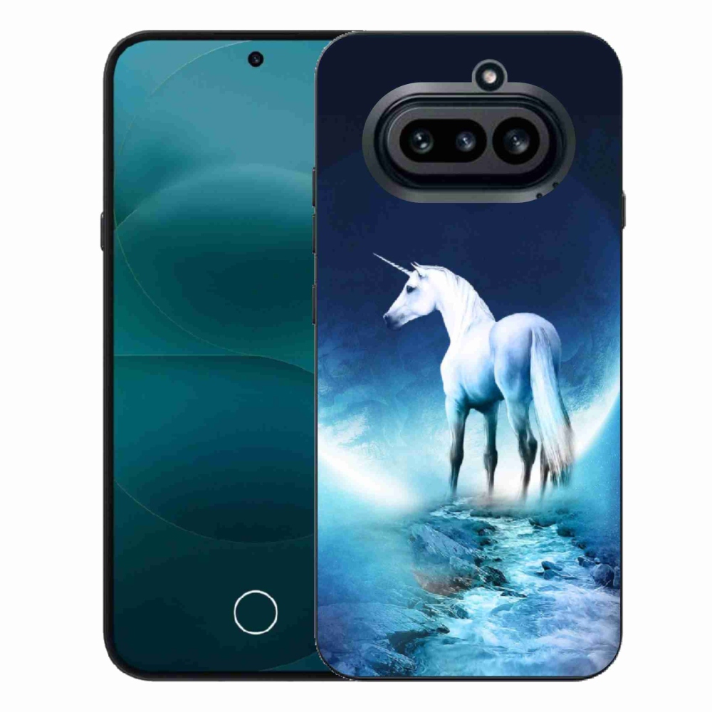 Gelový kryt mmCase na Nothing Phone (4a) - bílý jednorožec