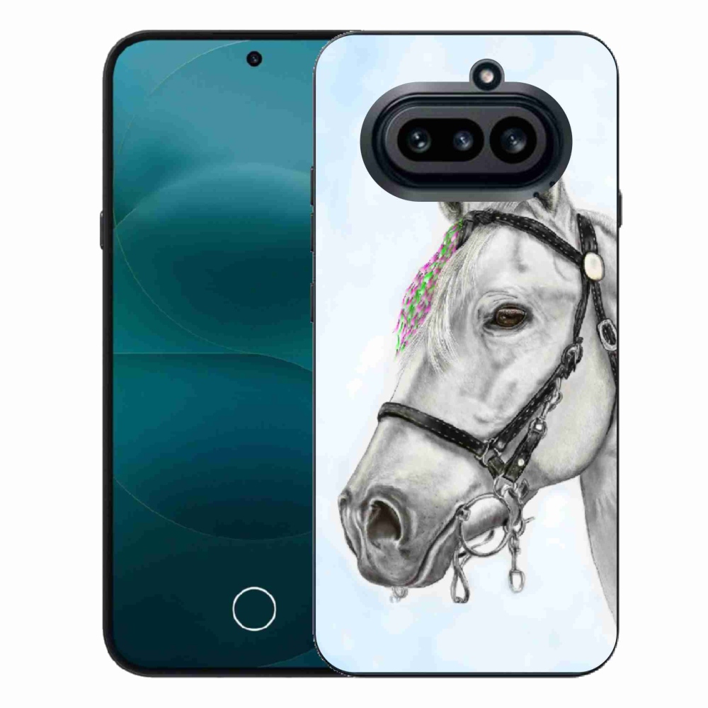 Gelový kryt mmCase na Nothing Phone (4a) - bílý kůň 1