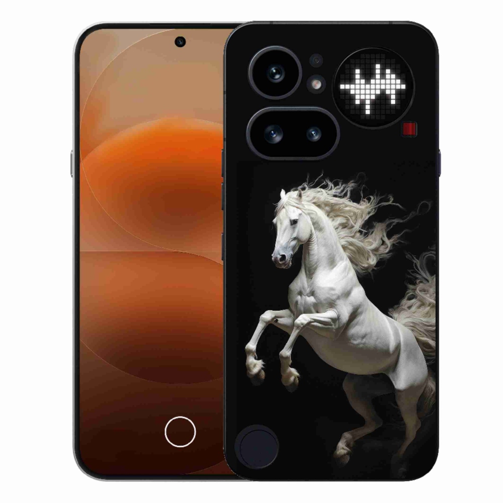 Gelový kryt mmCase na Nothing Phone (4a) - bílý kůň 4